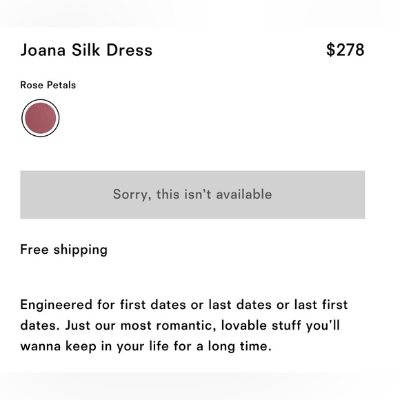 Reformation Joana Silk Dress in Rose Petals new with tags - Picture 4 of 5